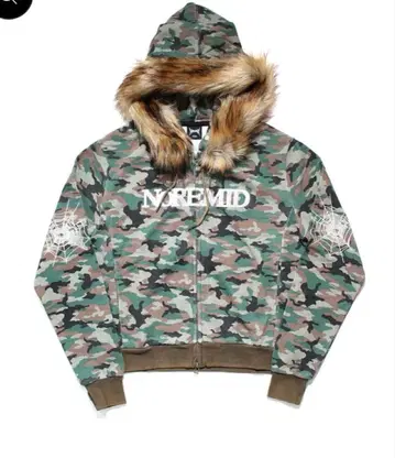 NOREMID FUR ZIP HOODIE - CAMO S 완판템