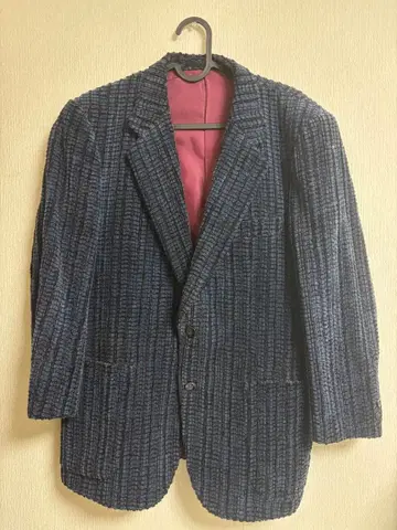 코듀로이 테일러드 자켓 다크 블루