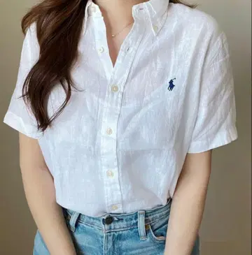 폴로 랄프 로렌 반팔 셔츠 화이트