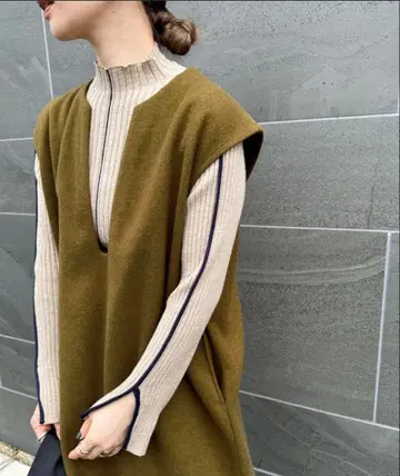 select MOCA by son 키넥 롱 베스트 원피스