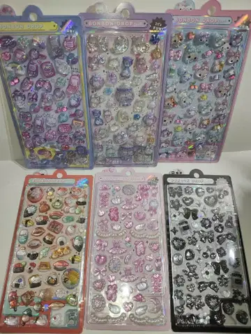 모자 꽁지 드롭 씰 6개