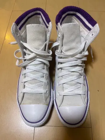 ALL STAR 하이컷 스니커즈 화이트/퍼플