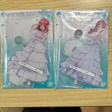 5등분의 신부 제일복권 빅 아크릴 스탠드 H-2 니노 H-3 미쿠