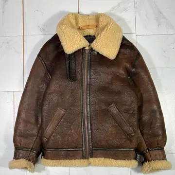 MIRANO CONNECTION B-3 무스탕 플라이트 자켓 L