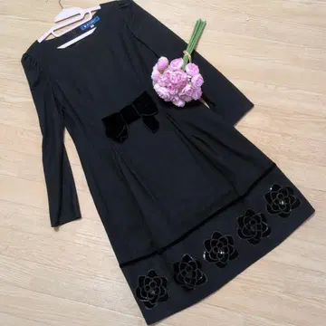 M.S. GRACY 블랙 원피스 40