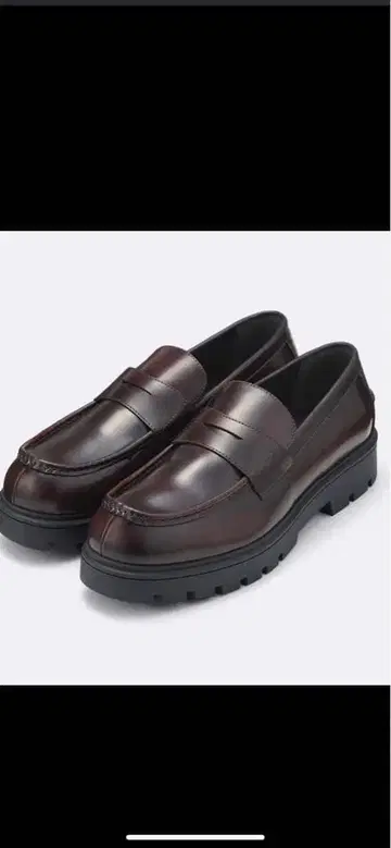 지유 남성용  밑창 로퍼 브라운 27.0cm