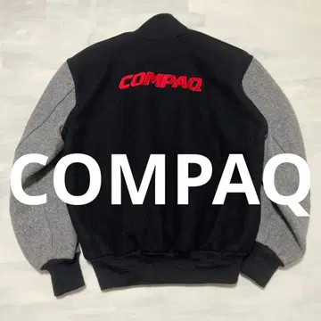 초레어 COMPAQ 로고 자수 울 바시티 자켓