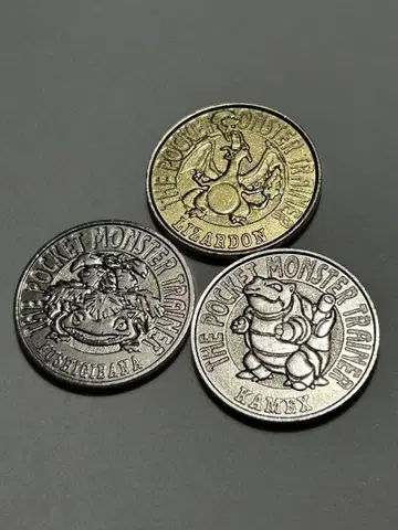 포켓몬 배틀 코인 관동 3가 3장 세트