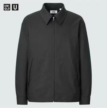 새상품급 유니클로 U 집업 블루종 블랙 사이즈 M