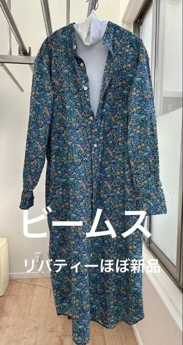 리버티 셔츠 원피스 / 빔즈 2024ss 구매 1회 착용 새상품급