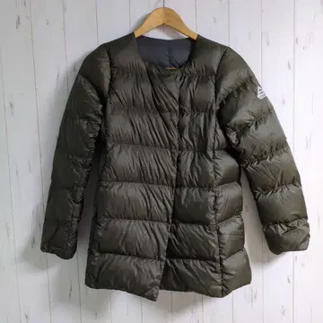 PYRENEX 노카라 미들 기장 다운 코트 36 코쿤