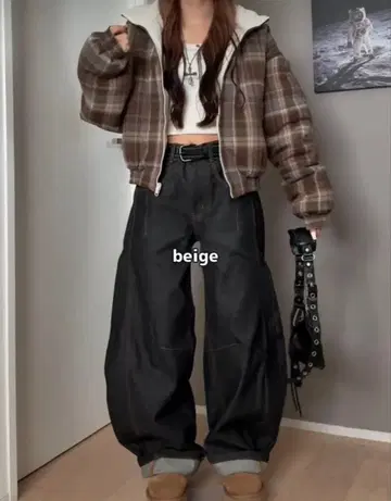 지하인 온라인 리버서블 체크 아우터 L2142