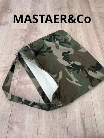 MASTAER&Co 카모 패턴 코튼 숄더백