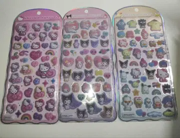 산리오 코튼 수수료 씰 3개