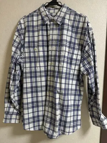 Eddie Bauer 남성용 두꺼운 원단 체크 셔츠