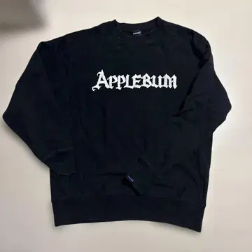 APPLEBUM 블랙 크루넥 트레이닝복