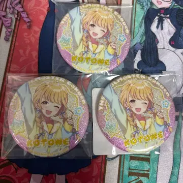 후지타 코토네 캔뱃지 3개 DMM 스크래치 미개봉 배송비 포함