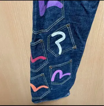 EVISU 메니 포켓 데님 청바지 EVISU 에비수