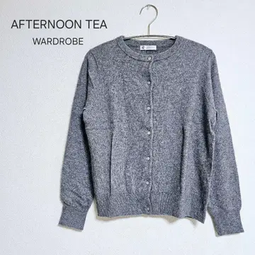 미사용 새상품 AFTERNOON TEA 그레이 가디건 긴팔