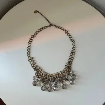 비즈 목걸이 골드 체인