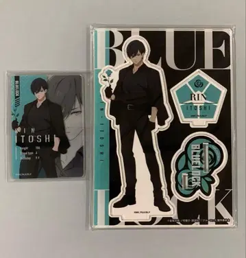 블루 록 아크릴 스탠드 카드 이토시 린 2점