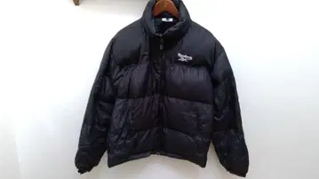 리복 M 두꺼운 다운 자켓 빈티지 다운 블랙