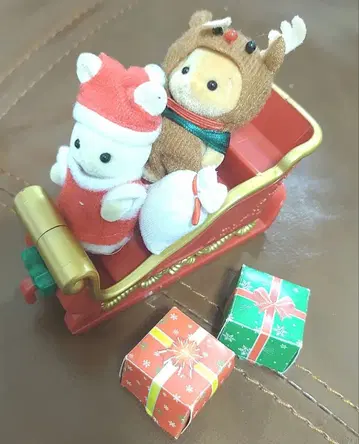 크리스마스 산타 루돌프 봉제 인형 세트