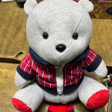 캘러웨이 곰 모양 헤드커버 스트라이프 그레이 네이비 드라이버용