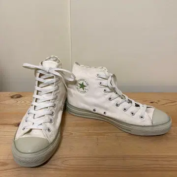 컨버스 올스타 아이보리/라이트 그린 콤비