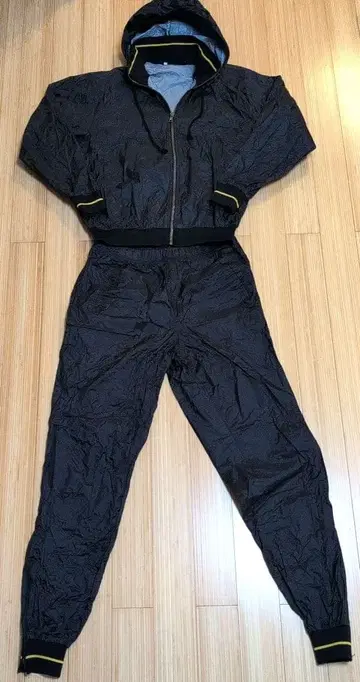 [ 위닝 ] BOXING용 사우나 수트 상하의 세트 (일본제) 블랙