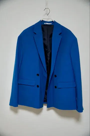 ZARA/자라 로얄 블루 더블 브레스트 자켓