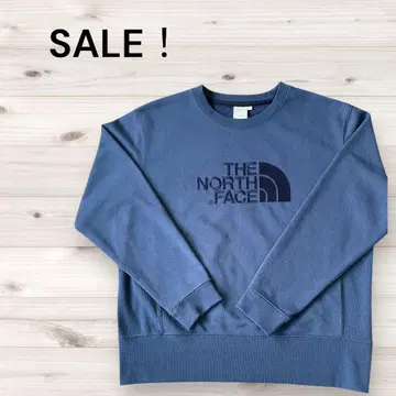 THE NORTH FACE 로고 블루 맨투맨 네이비 올 네이비