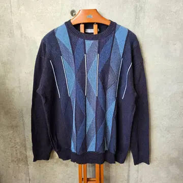 90s-00s 유로 빈티지 WESTBURY 기하학 패턴 니트 XL