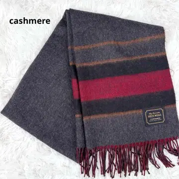 새상품급 캐시미어 머플러 넥워머 스톨 바이컬러 방한 남녀 공용