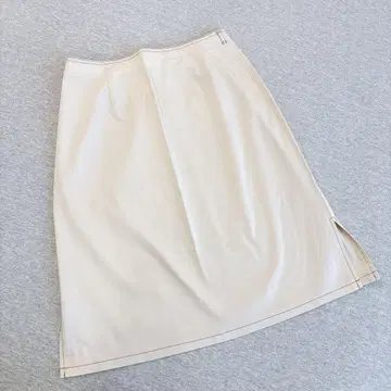 메이크레트 무릎 기장 스커트 프리 사이즈 베이지 일본제
