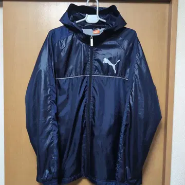 Puma 후드 부착 나일론 자켓 네이비 XL 운동 골프