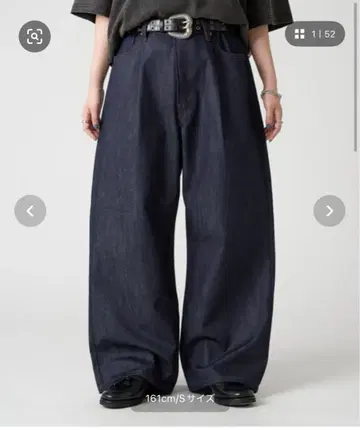 kutir 모듬 턱 배기 데님 팬츠