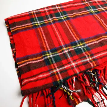BRONTEbymoon 빨간색 체크 머플러