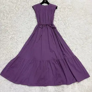 [ 컨디션 최상 ] N. 2024 코튼 티어드 허리 리본 원피스