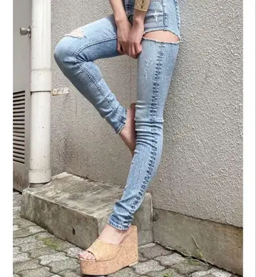 GYDA 데미지 데님 팬츠