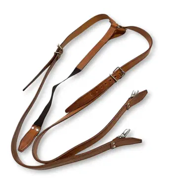 DSQUARED2 디스퀘어드 가죽 서스펜더 벨트 레어템