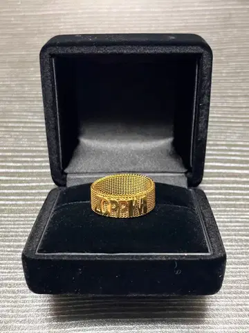 골드 메쉬 반지 ZOPPINI