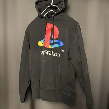 PlayStation 블랙 후드 부착 후드티 S 사이즈