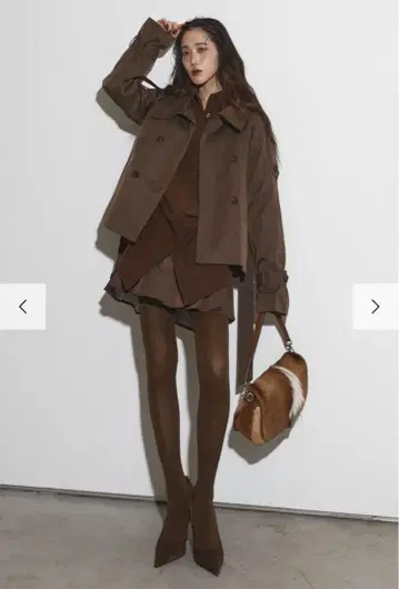 Andrea&co 숏 트렌치 셋업