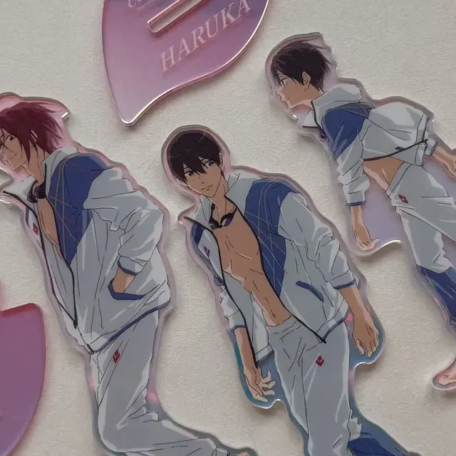 일괄 Free!  오케콘 아크릴 스탠드 나나세 하루카 마츠오카 린