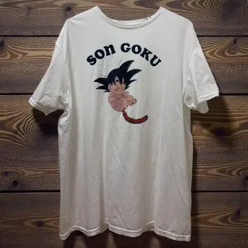 드래곤볼 아기 손오공 Tee XL 사이즈 화이트 희귀 레어