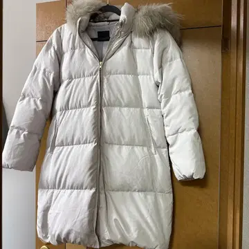 시착만 한 상품, 새상품급 롱 다운 코트 라이트 그레이