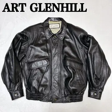새상품급 ART GLENHILL 가죽 자켓 시어링 가죽 블랙 짧은 기장