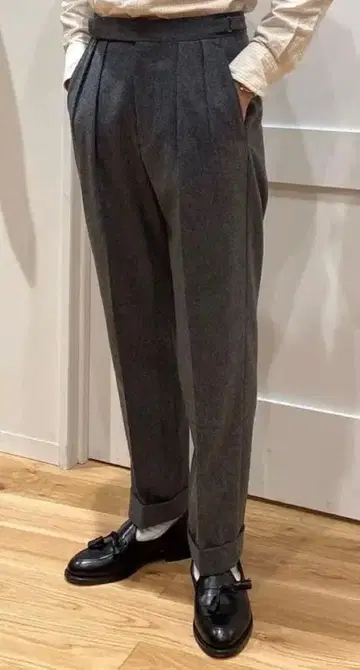 BRITISH MADE 오피서 팬츠/포츠머스 (플란넬)