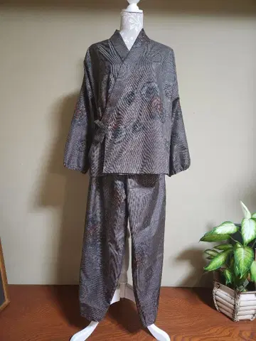 기모노 리메이크 오시마 명주 7말기 잠옷 상하의